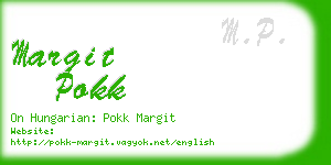 margit pokk business card